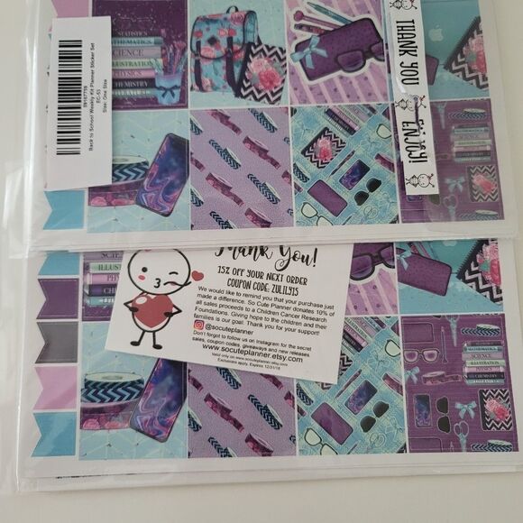 Planner Stickers So Cute Planner Weekly Back To School Stickers New #0371 - Picture 12 of 12